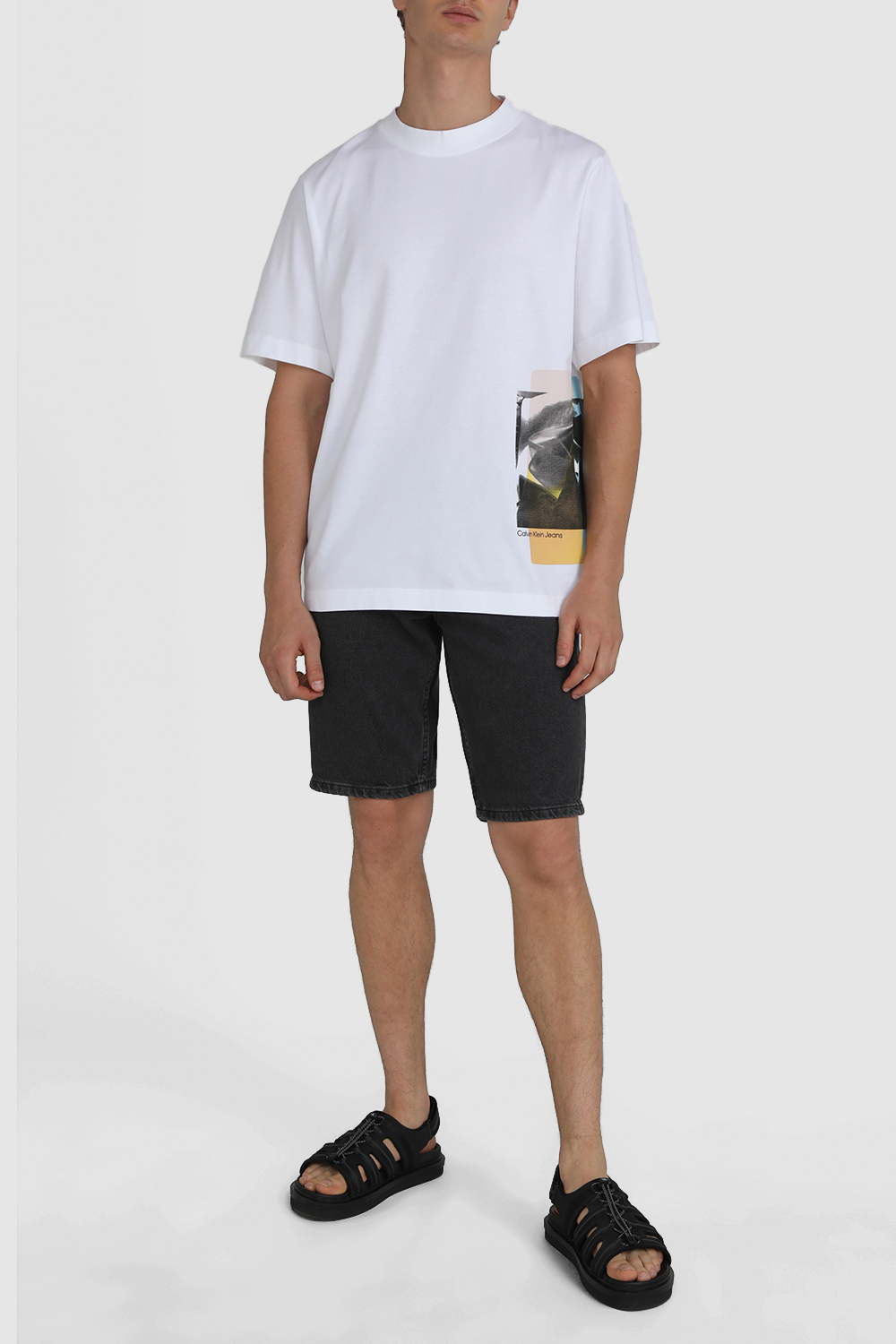 חולצת טי אוברסייז עם הדפס